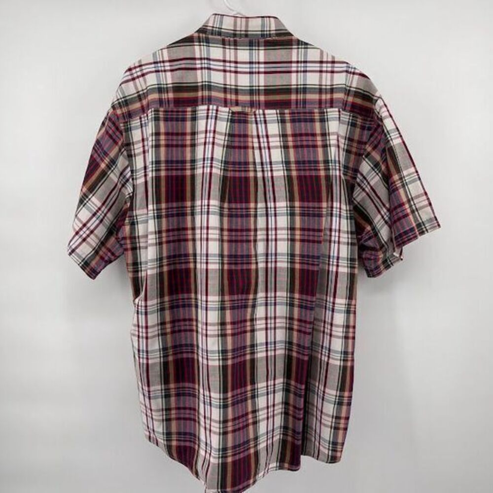 Pendleton Men's Large‎ Short Sleeve Button-Down Plaid Shirt Cotton Casual - Picture 5 of 5